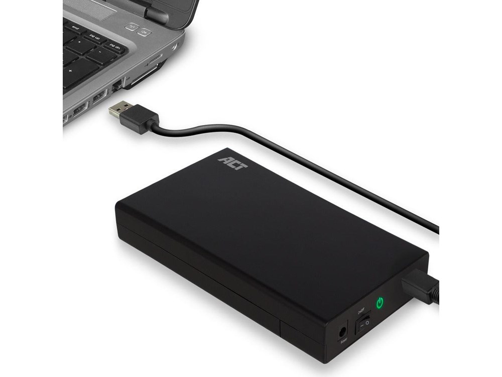 ACT AC1405 Speicherlaufwerksgehäuse HDD / SSD-Gehäuse Schwarz 3.5  (AC1405)