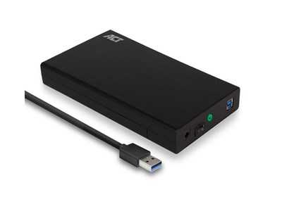 [32054] Boîtier de disque de stockage ACT AC1405 HDD / SSD Noir 3.5 (AC1405) 